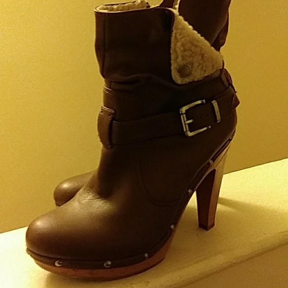 ANKLE FAUX FUR HEEL BOOTS - Picture 2 of 5